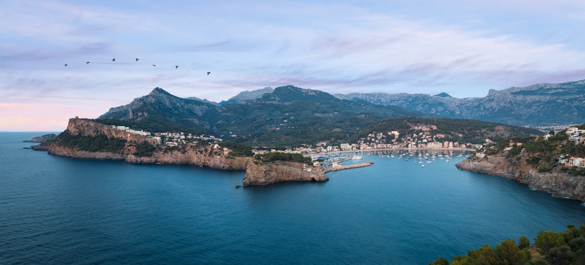 Aerial view of the south west coast of Mallorca
